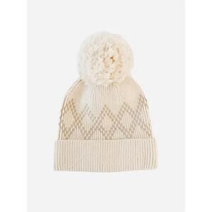 NEW GIGI PIP elio pom beanie in cream